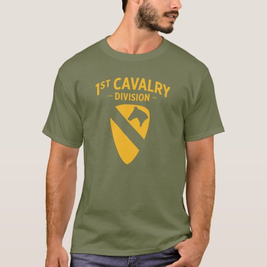 1. Kavallerieabteilung - Abzeichen des ersten Team T-Shirt (Vorderseite)