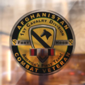 1. Kavallerieabteilung Afghanistan Veteran Fensteraufkleber (Blatt 2)