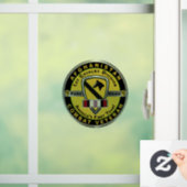 1. Kavallerieabteilung Afghanistan Veteran Fensteraufkleber (Zuhause)