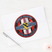1. Kavallerieabteilung Infanterie OEF Runder Aufkleber (Umschlag)