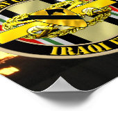 1. Kavallerieabteilung Kavallerie Scout OIF VETERA Poster (Ecke)