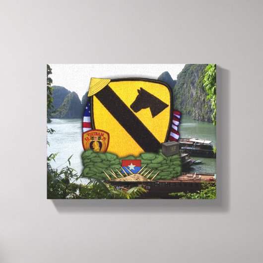 1. Kavallerieabteilung Luftkav vietnam Kriegsveter Leinwanddruck (Vorderseite)