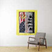 1. Kavallerieabteilung Soldaten mit amerikanischer Wandteppich (Beispiel)