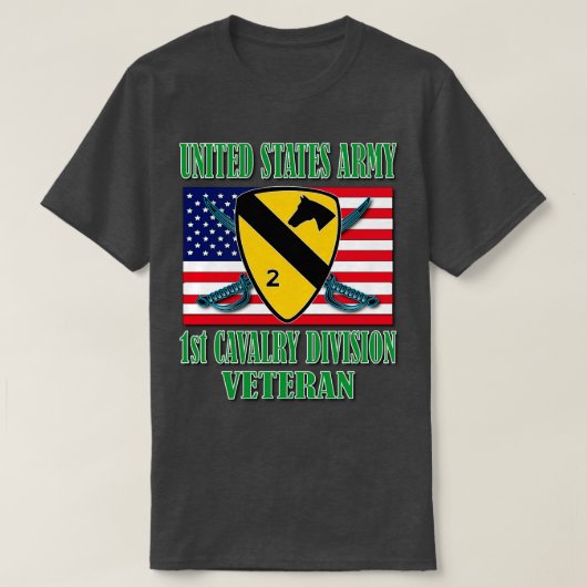 1. Kavallerieabteilung Veteran T-Shirt (Design vorne)