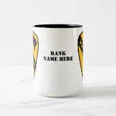 1. Kavallerieabteilung - Veteran (Vereinigte Staat Zweifarbige Tasse (Mittel)