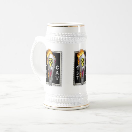 1. Kavalleriedivision - 1. CAV Bierglas (Vorderseite Links)