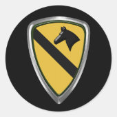 1. Kavalleriedivision 1. CAV Runder Aufkleber (Vorderseite)