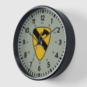1. Kavalleriedivision 24-Stunden-Wall-Uhr Uhr (Winkel)