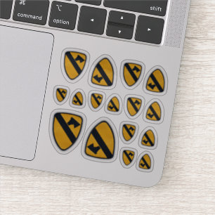 1. Kavalleriedivision Fort Hood Air Cav Contour Aufkleber