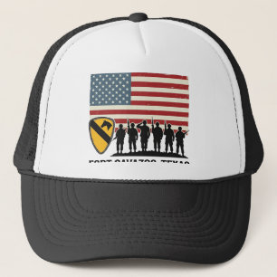 1. Kavalleriedivision Fort Hood Vintage-Militär-Sh Truckerkappe