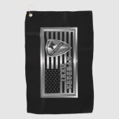1. Kavalleriedivision Iraq Veteran Golfhandtuch (Vorderseite)