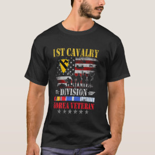 1. Kavalleriedivision Korea Veteran Patriotischer T-Shirt