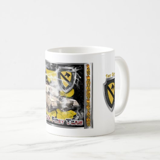 1. Kavalleriedivision-One of a Kind Design Kaffeetasse (VorderseiteRechts)