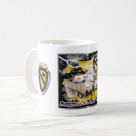 1. Kavalleriedivision-One of a Kind Design Kaffeetasse (Vorderseite Links)