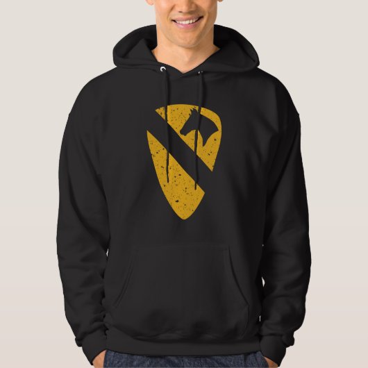 1. Kavalleriedivision - Patch (gewittert) Hoodie (Vorderseite)