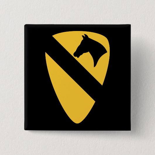 1. Kavalleriedivision Patch Patriotisch Button (Vorderseite)