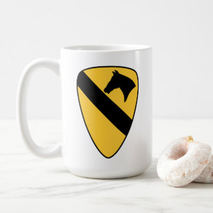 1. Kavalleriedivision Patch Patriotisch Kaffeetasse
