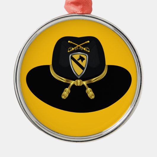 1. Kavalleriedivision Weihnachten Ornament Aus Metall (Vorne)