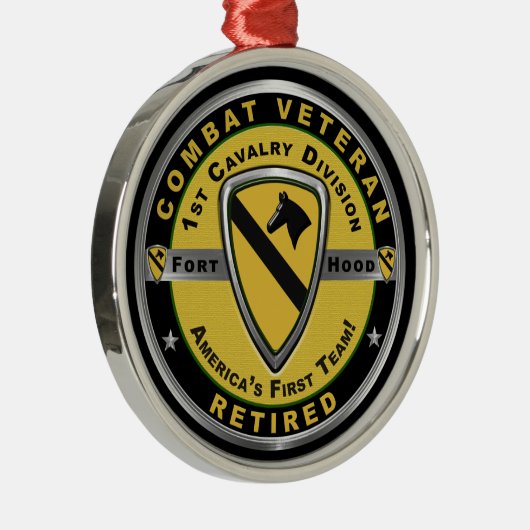 1. Kavalleriedivision Weihnachten Ornament Aus Metall (Rechts)