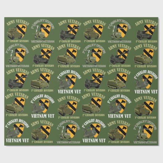 1. Kavalleriepapier Geschenkpapier (Flach)