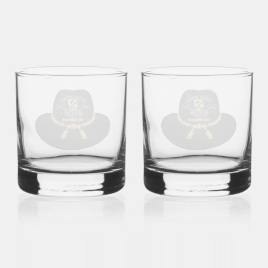 1. Kavalry Division Vietnam Air Cav Whiskyglas (Rückseite)