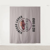 1.Kfz-Liebhaber Vintag Wandteppich (Vorderseite)