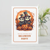 1 Kind 1 Kind - Einladungskarte für Halloween-Part Einladung (Stehend Vorderseite)