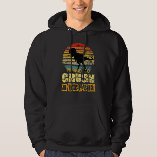 1. Kindergarten Ich bin bereit Dinosau zu zerquets Hoodie