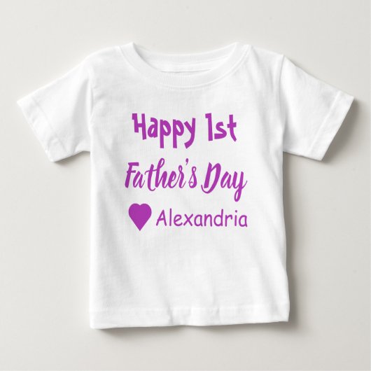 1. Kindertag T - Shirt des Vaters (Vorderseite)