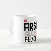 1. Klasse Flock Pink Flamingo Squad Lehrerin Kind Kaffeetasse (Vorderseite Links)