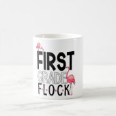 1. Klasse Flock Pink Flamingo Squad Lehrerin Kind Kaffeetasse (Mittel)