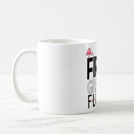 1. Klasse Flock Pink Flamingo Squad Lehrerin Kind Kaffeetasse (Links)