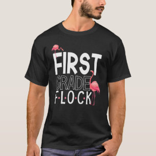 1. Klasse Flock Pink Flamingo Squad Lehrerin Kind T-Shirt