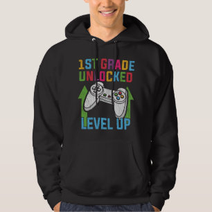 1. Klasse freigeschalteter Gamer-Back-to-School-Vi Hoodie