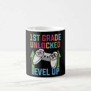 1. Klasse freigeschalteter Gamer-Back-to-School-Vi Kaffeetasse