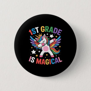 1. Klasse ist magische Einhorn-Königin-Tanz-Dab Button
