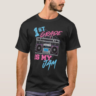 1. Klasse Ist mein Marmelade Vintag 80er Boombox L T-Shirt
