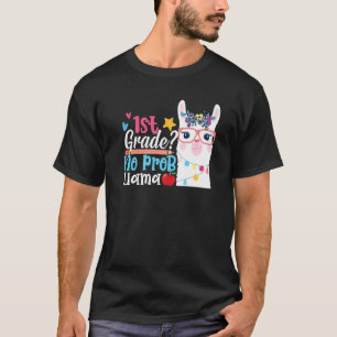 1. Klasse Kein Prob Llama Erster Schultag Lehrer T-Shirt