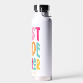 1. Klasse Lehrer Farbiger Text Trinkflasche (Links)