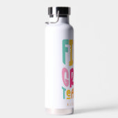 1. Klasse Lehrer Farbiger Text Trinkflasche (Rechts)