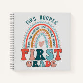 1. Klasse Lehrer Geschenk Hardcover Rainbow Spiral Notizblock (Vorderseite)