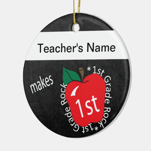 1. Klasse | Lehrer | Kopfbrett Keramikornament (Links)