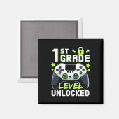 1. Klasse Level freigeschalteter Videospieler Zurü Magnet (Vorderseite/Rückseite)