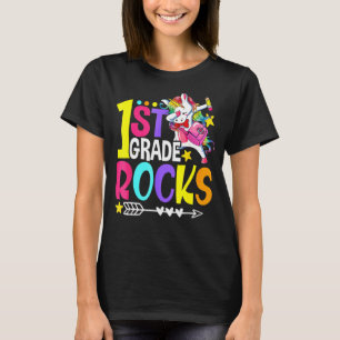 1. Klasse Rocks Team 1. Klasse Zurück zur Schule T-Shirt