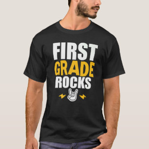1. Klasse Rocks Zurück zur Schule Musiklehrer Stut T-Shirt