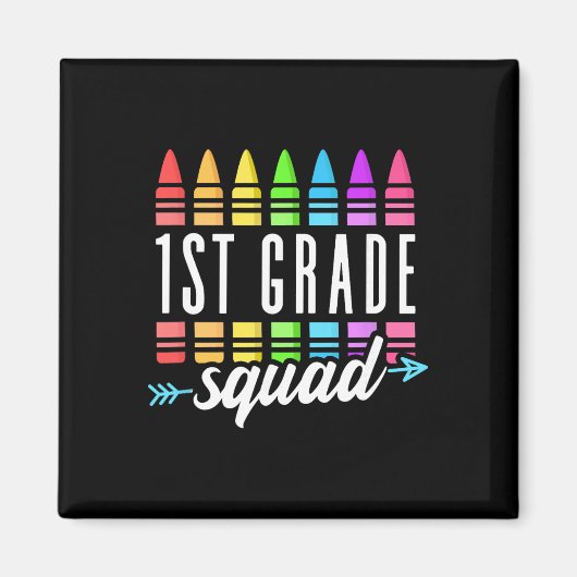 1. Klasse Squad Ck Zur Schule Erstklassiger Lehrer Magnet (Vorne)