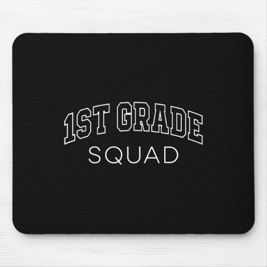 1. Klasse Squad Erstklässler Ck Zum Ersten Schulta Mousepad (Vorne)