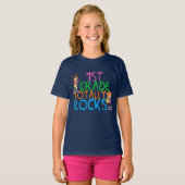 1. Klasse Totally Rocks Girls T-Shirt (Vorne ganz)
