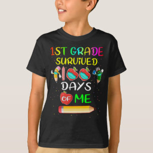 1. Klasse überlebte 100 Tage von mir 100 Schultage T-Shirt