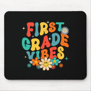 1. Klasse Vibes Ck Zur Schule Retro Erste Klasse T Mousepad